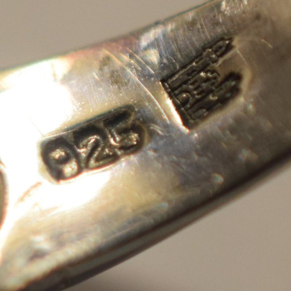 Vintage Sterling Silver Judith Jack Camphor Necklace & Earrings Set Plus Ring - Picture 15 of 16